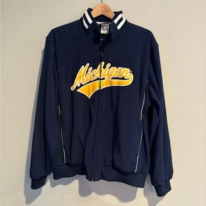 Michigan campus drive Navy Performance Jacket
